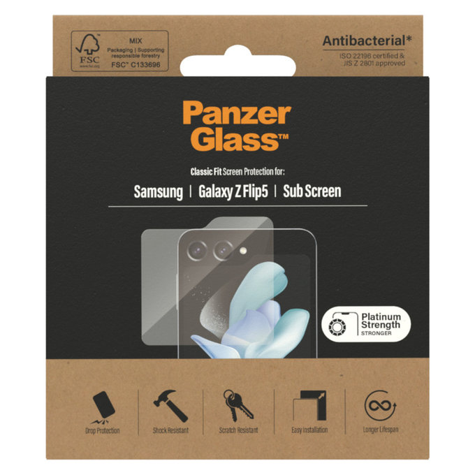 Panzerglas AB für Samsung Galaxy Z Flip5 5G, Klar, PanzerGlass