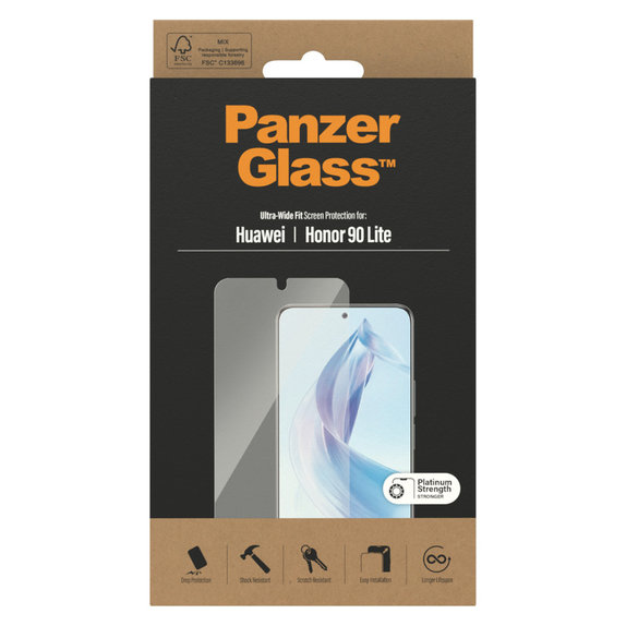 Panzerglas UWF für Honor 90 Lite, Klar, PanzerGlass