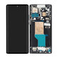 Motorola Edge 30 Ultra - LCD Display + Touchscreen Front Glas + Rahmen (Interstellar Black) - 5D68C21260 Genuine Service Pack