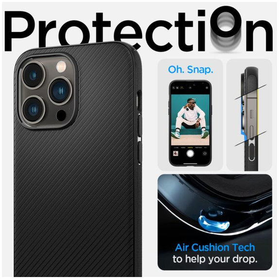 Spigen - Hülle Mag Armor mit MagSafe für iPhone 14 Pro, matte black