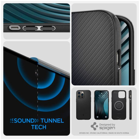 Spigen - Hülle Mag Armor mit MagSafe für iPhone 14 Pro, matte black