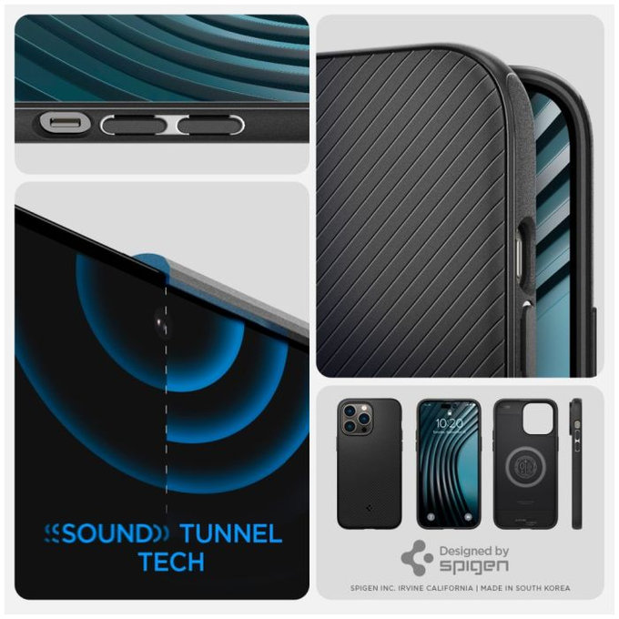 Spigen - Hülle Mag Armor mit MagSafe für iPhone 14 Pro, matte black