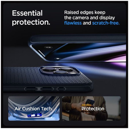 Spigen - Hülle Mag Armor mit MagSafe für iPhone 15 Pro Max, navy blue