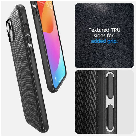 Spigen - Hülle Mag Armor mit MagSafe für iPhone 15, matte black