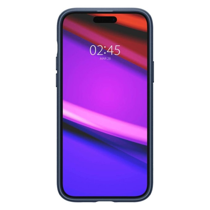Spigen - Hülle Mag Armor mit MagSafe für iPhone 15, navy blue