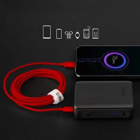 SBS - USB‑C/USB‑C Kabel USB-C/USB-C, 60W, PD, 1.5m, rot