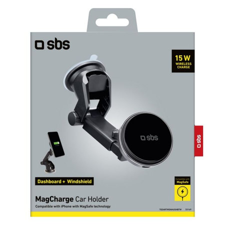 SBS - Fahrzeughalter MagCharge, 15W, schwarz