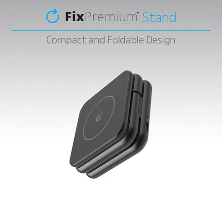 FixPremium - Klappbarer Ständer mit MagSafe, schwarz