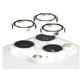 Kameraobjektivschutz Hoops für iPhone 15 Pro/15 Pro Max, White Metal, PanzerGlass