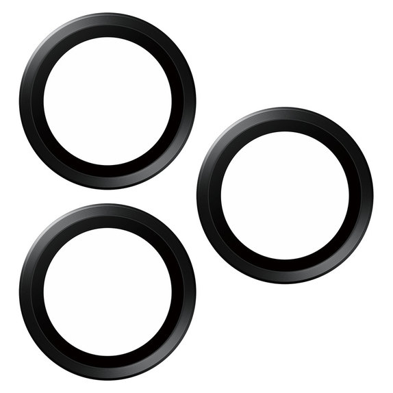 Kameraobjektivschutz Hoops für iPhone 15 Pro/15 Pro Max, Black Titanium, PanzerGlass