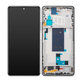 Xiaomi 11T, 11T Pro - LCD Display + Touchscreen Front Glas + Rahmen (Moonlight White) TFT