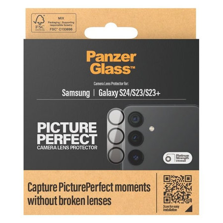 PanzerGlass - Kameraobjektiv-Schutzhülle PicturePerfect für Samsung Galaxy S23, 23+ und 24, schwarz