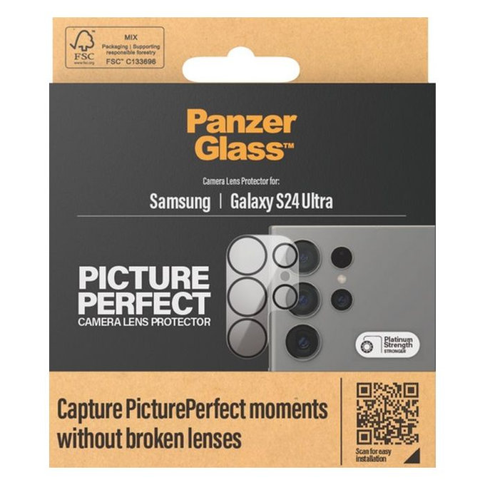 PanzerGlass - Kameraobjektiv-Schutzhülle PicturePerfect für Samsung Galaxy S24 Ultra, schwarz