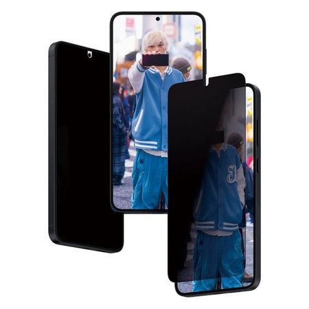 PanzerGlass - Gehärtetes Glas Re:Fresh UWF Privacy mit aplicator für Samsung Galaxy S24+, schwarz