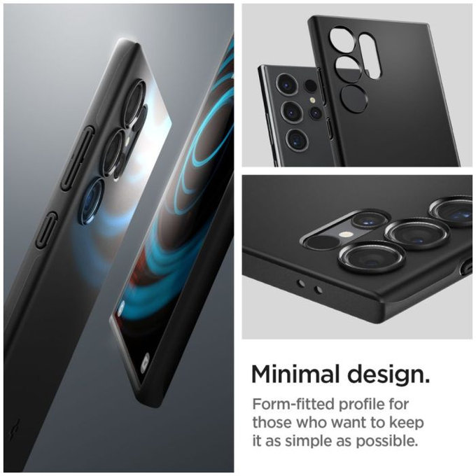 Spigen - Hülle Thin Fit für Samsung Galaxy S24 Ultra, schwarz