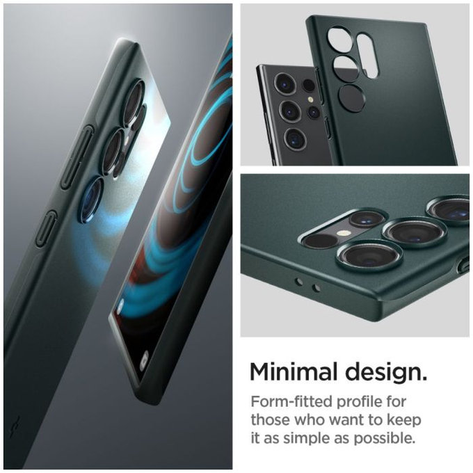 Spigen - Hülle Thin Fit für Samsung Galaxy S24 Ultra, Abyss Green