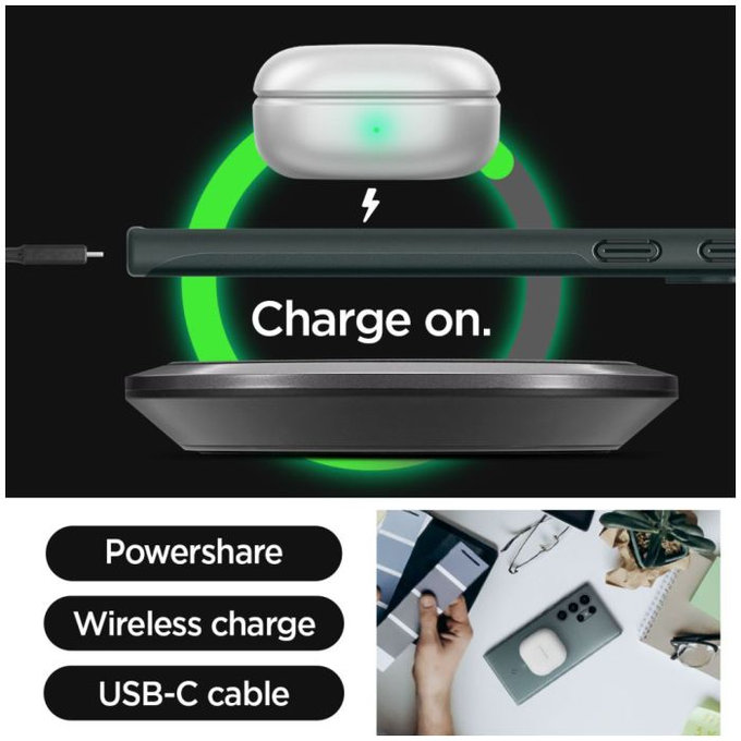 Spigen - Hülle Thin Fit für Samsung Galaxy S24 Ultra, Abyss Green