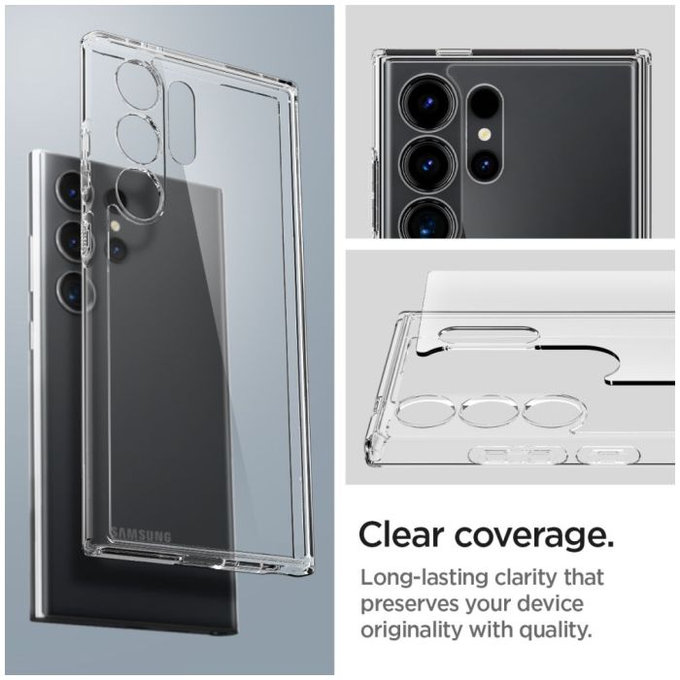 Spigen - Hülle Ultra Hybrid für Samsung Galaxy S24 Ultra, transparent