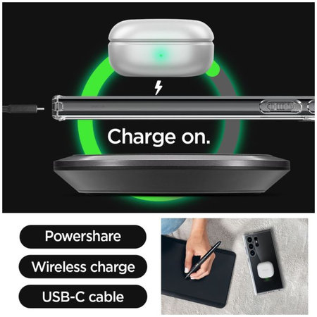 Spigen - Hülle Ultra Hybrid für Samsung Galaxy S24 Ultra, transparent