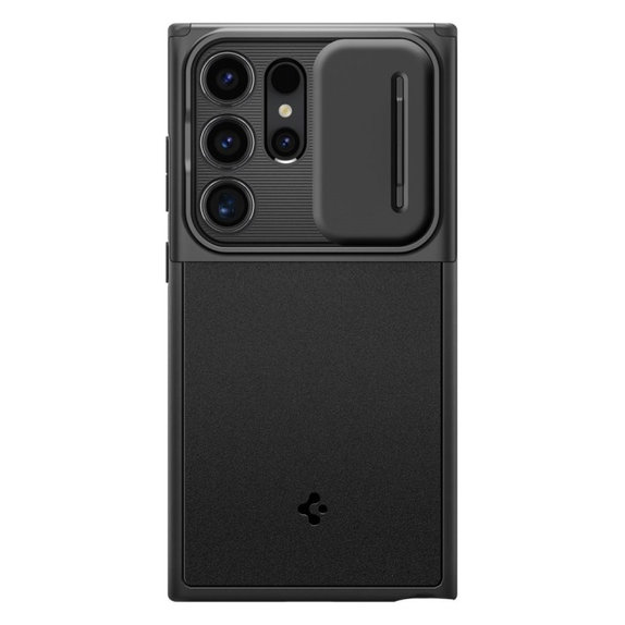 Spigen - Hülle Optik Armor für Samsung Galaxy S24 Ultra, schwarz