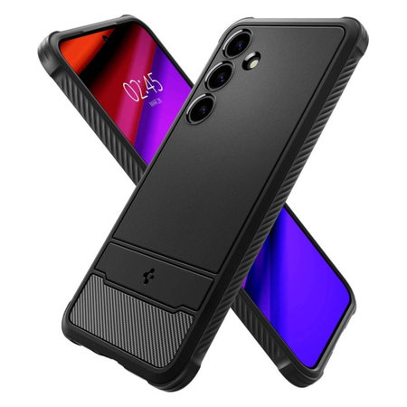 Spigen - Hülle Rugged Armor für Samsung Galaxy S24+, Matte Black