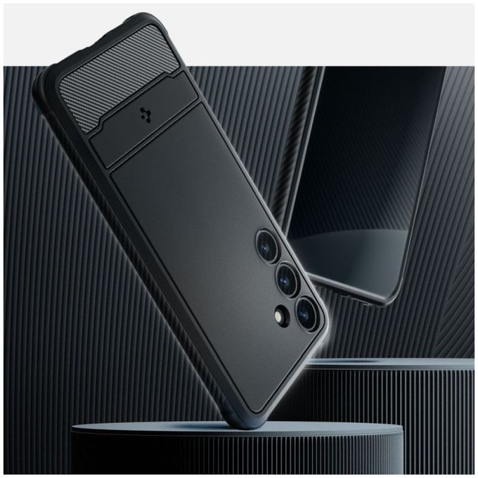 Spigen - Hülle Rugged Armor für Samsung Galaxy S24+, Matte Black