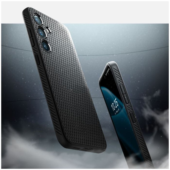 Spigen - Hülle Liquid Air für Samsung Galaxy S24+, Matte Black