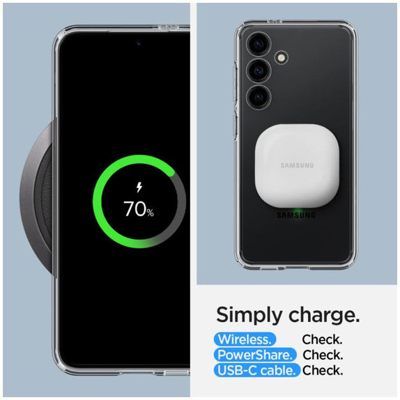 Spigen - Hülle Ultra Hybrid für Samsung Galaxy S24+, Matte Black