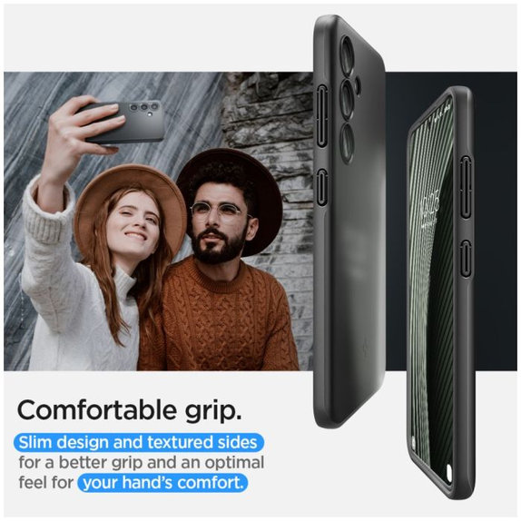 Spigen - Hülle Thin Fit für Samsung Galaxy S24, schwarz