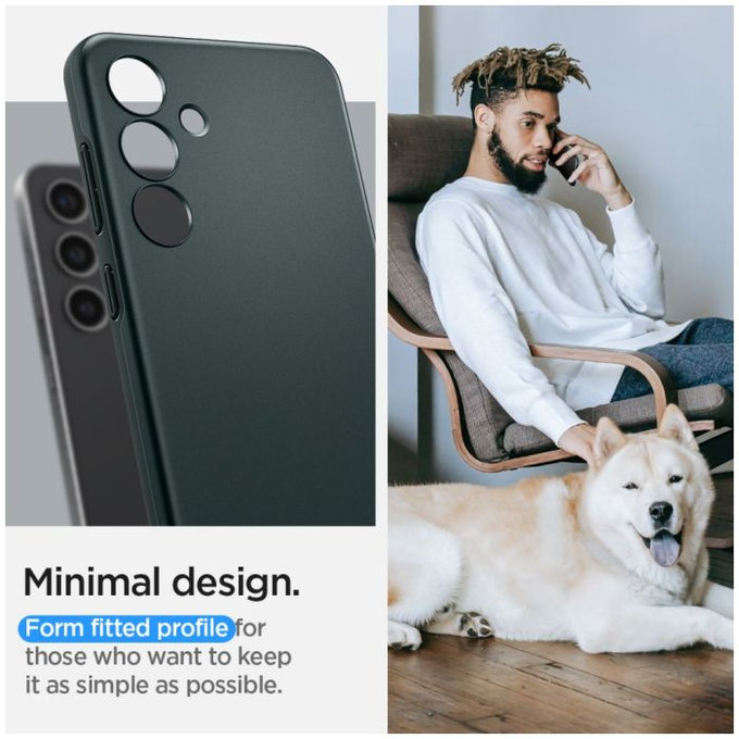 Spigen - Hülle Thin Fit für Samsung Galaxy S24, Abyss Green