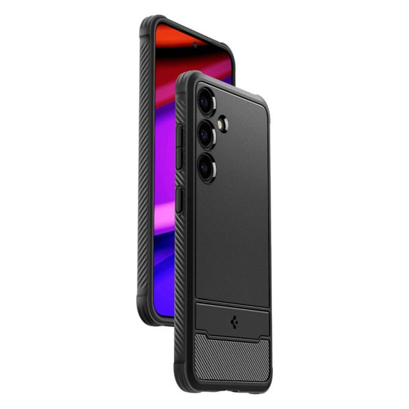 Spigen - Hülle Rugged Armor für Samsung Galaxy S24, Matte Black