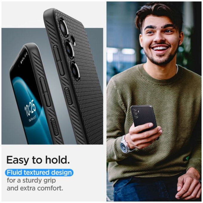 Spigen - Hülle Liquid Air für Samsung Galaxy S24, Matte Black