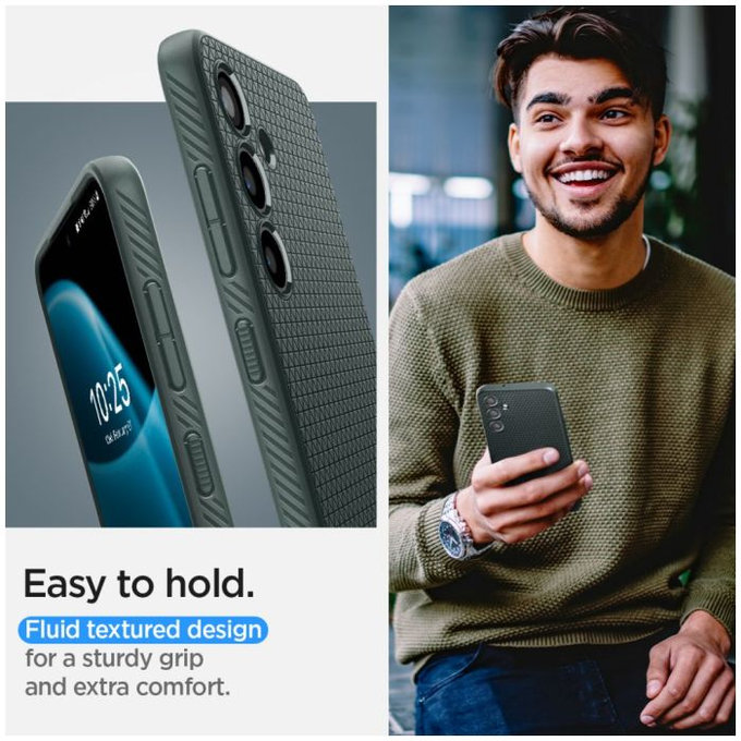 Spigen - Hülle Liquid Air für Samsung Galaxy S24, Abyss Green