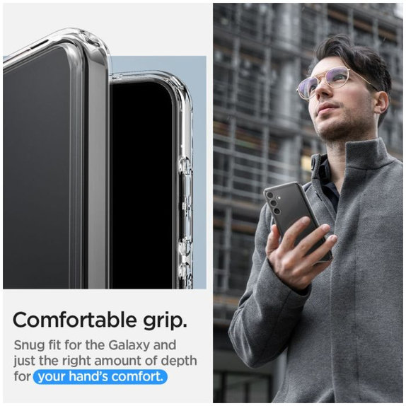 Spigen - Hülle Ultra Hybrid für Samsung Galaxy S24, transparent