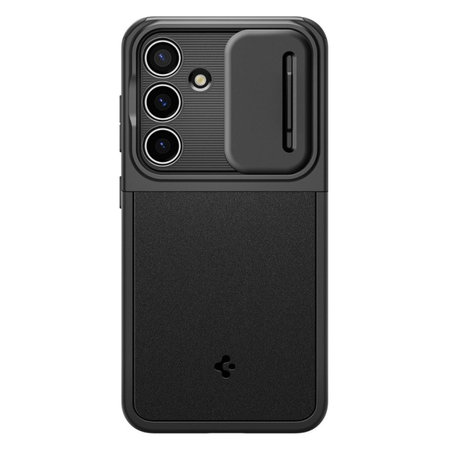 Spigen - Hülle Optik Armor für Samsung Galaxy S24, schwarz