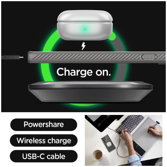 Spigen - Hülle Liquid Air für Samsung Galaxy S24 Ultra, Granite Grey