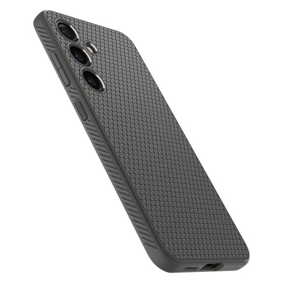 Spigen - Hülle Liquid Air für Samsung Galaxy S24, Granite Gray
