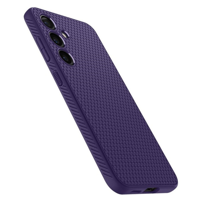 Spigen - Hülle Liquid Air für Samsung Galaxy S24, Deep Purple