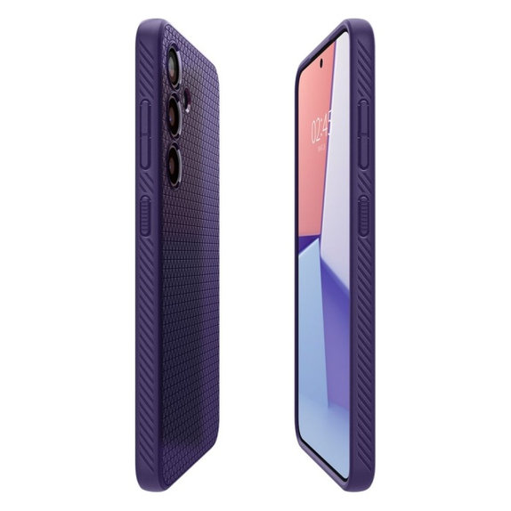 Spigen - Hülle Liquid Air für Samsung Galaxy S24, Deep Purple