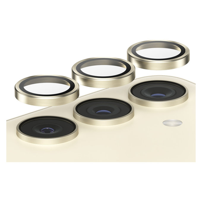 Kameraobjektivschutz Hoops für Samsung Galaxy S24/S23/S23+, Gelb, PanzerGlass