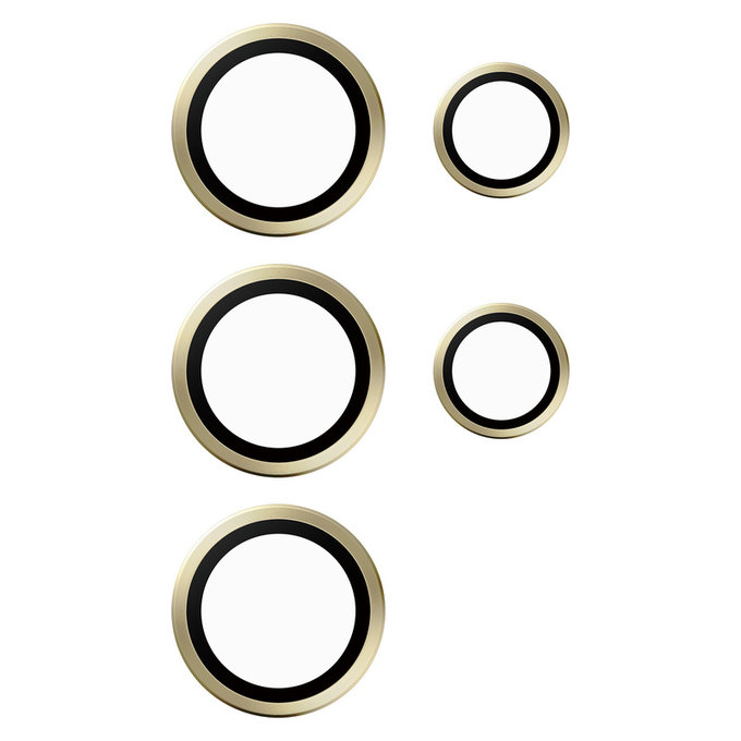 Kameraobjektivschutz Hoops für Samsung Galaxy S24 Ultra, Gelb, PanzerGlass