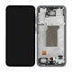 Samsung Galaxy A35 A356B - LCD Display + Touchscreen Front Glas + Rahmen (Awesome Navy) - GH82-34223A Genuine Service Pack