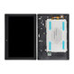 Lenovo TAB 2 A10-70 - LCD Display + Touchscreen Front Glas + Rahmen (Black) TFT
