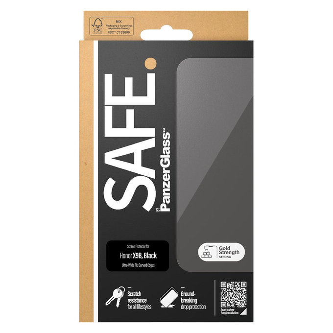 Panzerglas UWF für Honor Magic6 Lite, Schwarz, SAFE by PanzerGlass