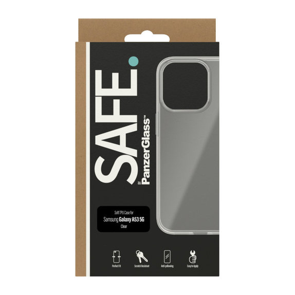 Hülle TPU für Samsung Galaxy A53 5G, Transparent, SAFE by PanzerGlass