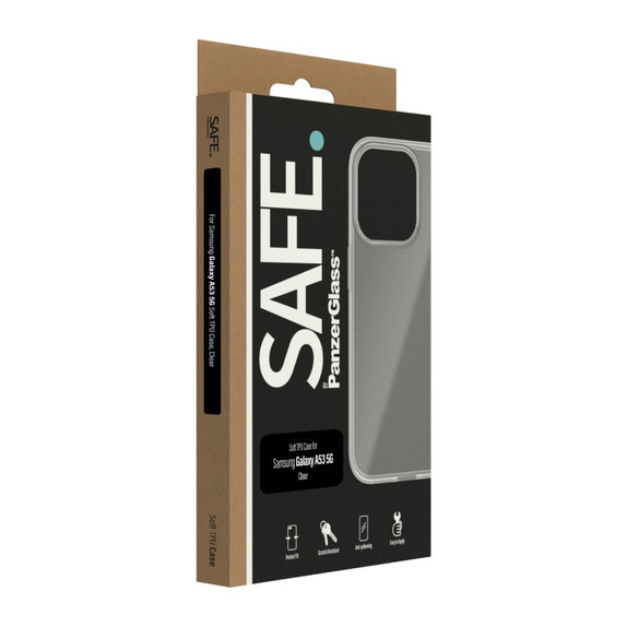 Hülle TPU für Samsung Galaxy A53 5G, Transparent, SAFE by PanzerGlass