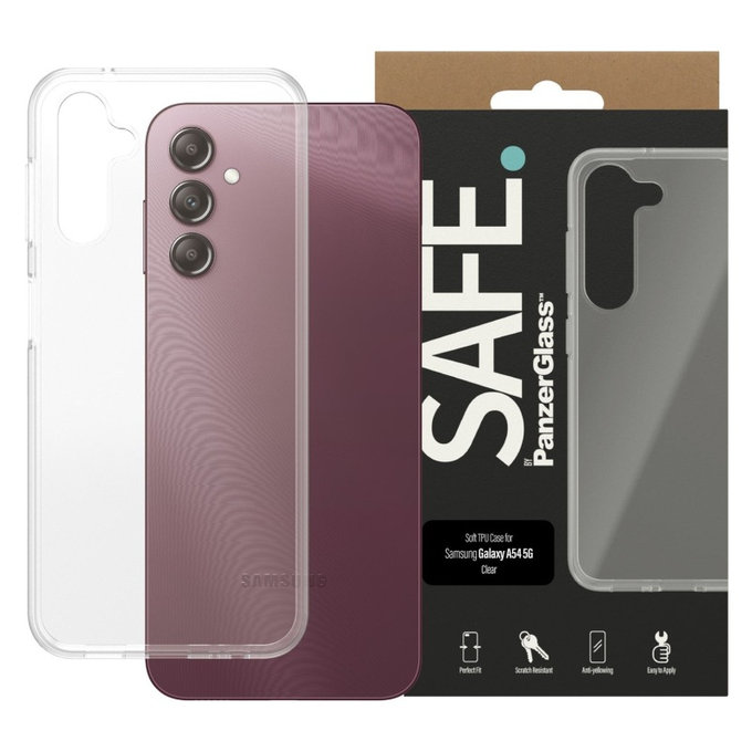 Hülle TPU für Samsung Galaxy A14/A14 5G, Transparent, SAFE by PanzerGlass