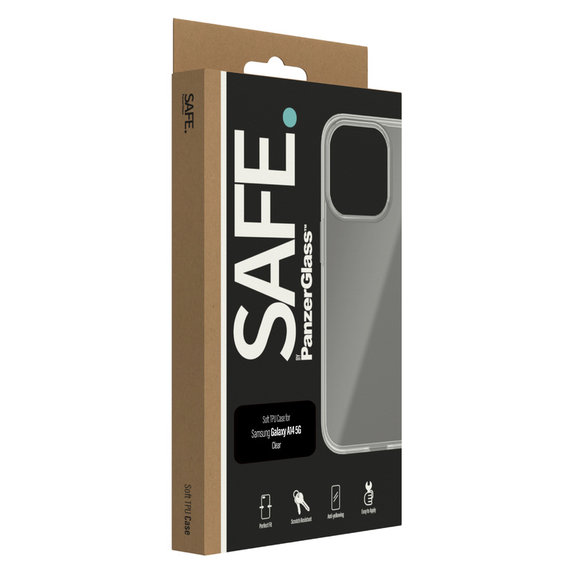 Hülle TPU für Samsung Galaxy A14/A14 5G, Transparent, SAFE by PanzerGlass