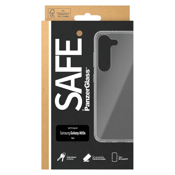 Hülle TPU für Samsung Galaxy A05s, Transparent, SAFE by PanzerGlass