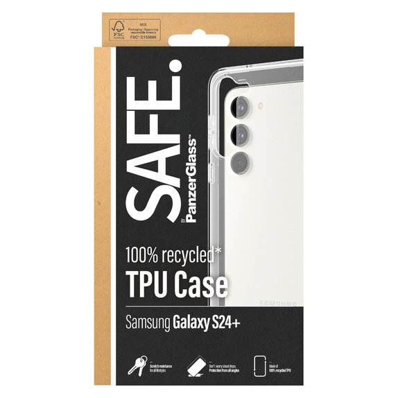 Hülle TPU für Samsung Galaxy S24+, Transparent, SAFE by PanzerGlass